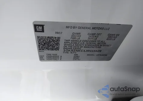 2018 GMC Yukon Sle из США, поврежденный, VIN 1GKS2AKC1JR115529